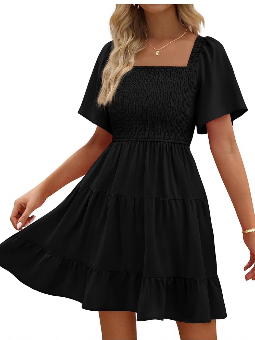 Mini Square Neck Dress